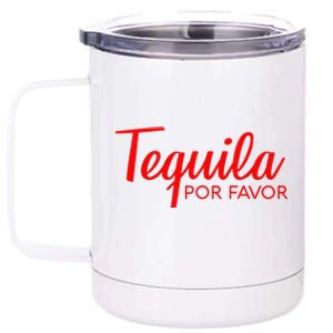 TEQUILA POR FAVOR Cinco De Mayo Drinking Tee 12 oz Stainless Steel Tumbler Cup