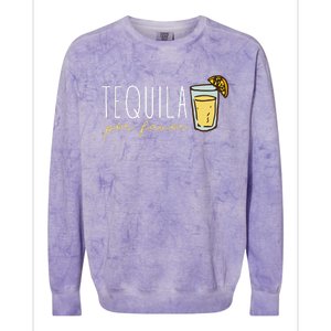 Tequila Por Favor Mexican Tequila Spanish Tequila Please Colorblast Crewneck Sweatshirt