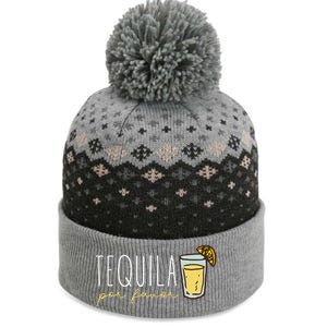 Tequila Por Favor Mexican Tequila Spanish Tequila Please The Baniff Cuffed Pom Beanie