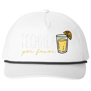 Tequila Por Favor Mexican Tequila Spanish Tequila Please Snapback Five-Panel Rope Hat