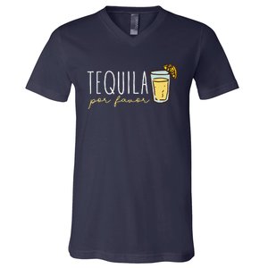 Tequila Por Favor Mexican Tequila Spanish Tequila Please V-Neck T-Shirt