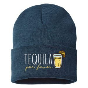 Tequila Por Favor Mexican Tequila Spanish Tequila Please Sustainable Knit Beanie