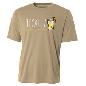 Tequila Por Favor Mexican Tequila Spanish Tequila Please Cooling Performance Crew T-Shirt