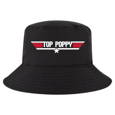 Top Poppy Funny Father Grandpa 80s Father's Day Gift Cool Comfort Performance Bucket Hat