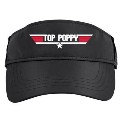 Top Poppy Funny Father Grandpa 80s Father's Day Gift Adult Drive Performance Visor