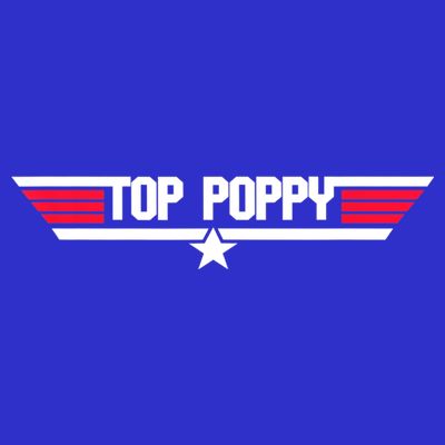 Top Poppy Funny Father Grandpa 80s Father's Day Gift T-Shirt