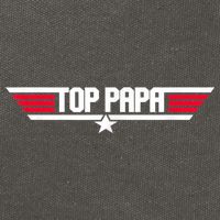 Top Papa Funny Father Grandpa 80s Father's Day Gift Cotton Canvas Backpack