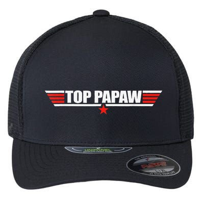 Top Papaw Father S Day Gift For Papaw Worlds Best Father Flexfit Unipanel Trucker Cap