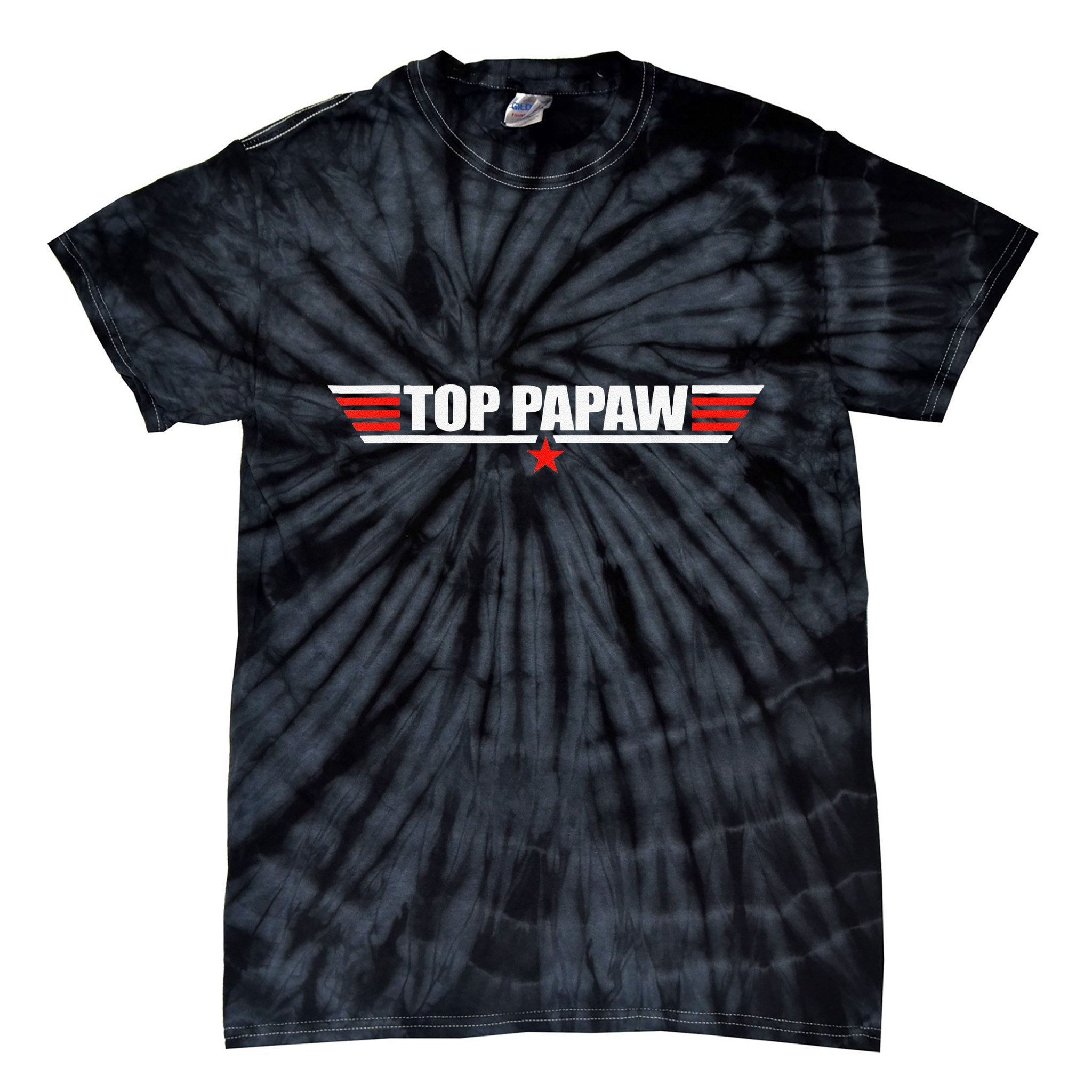 Top Papaw Father S Day Gift For Papaw Worlds Best Father Tie-Dye T-Shirt