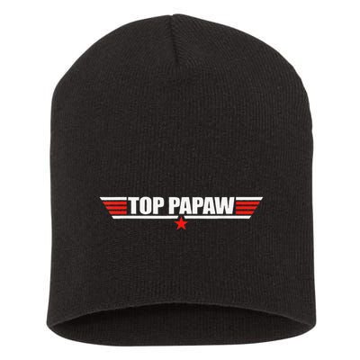 Top Papaw Father S Day Gift For Papaw Worlds Best Father Short Acrylic Beanie
