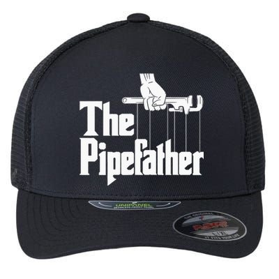 The Pipefather Funny Plumber Plumbing Handyman Pipe Fitter Flexfit Unipanel Trucker Cap