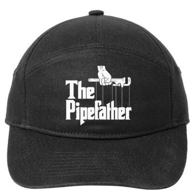 The Pipefather Funny Plumber Plumbing Handyman Pipe Fitter 7-Panel Snapback Hat