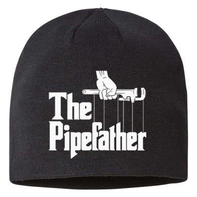 The Pipefather Funny Plumber Plumbing Handyman Pipe Fitter Sustainable Beanie