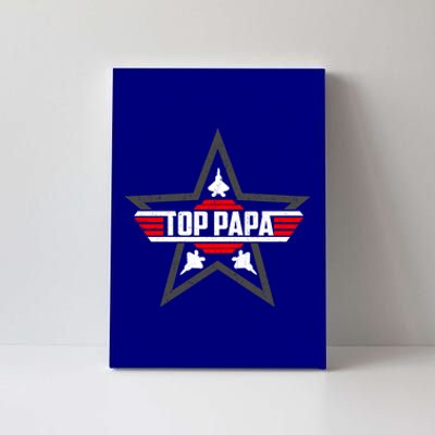 Top Papa From Son Daughter Grandpa Fathers Day Gift Canvas