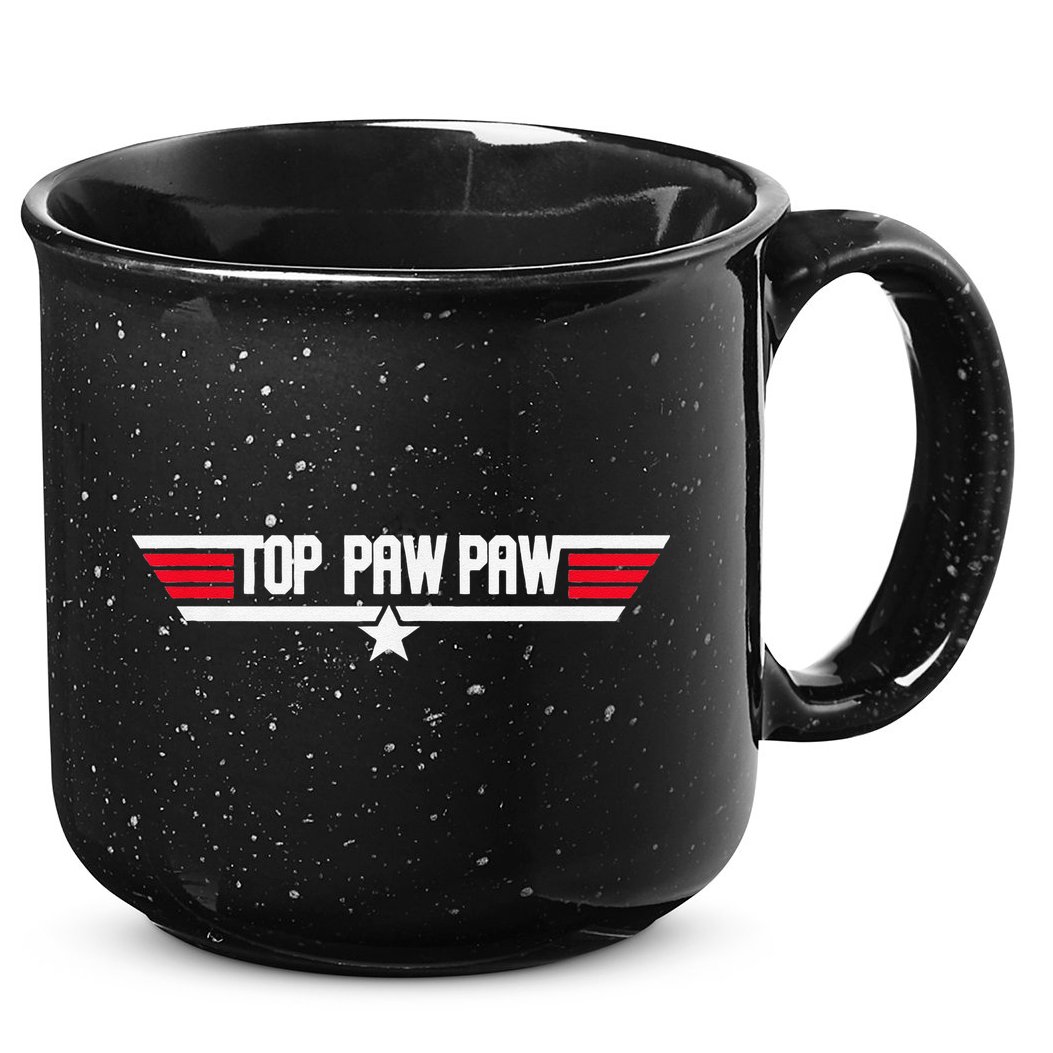 Top Pawpaw Funny Father Grandpa 80s Fathers Day Gift 15oz Campfire Ceramic Mug