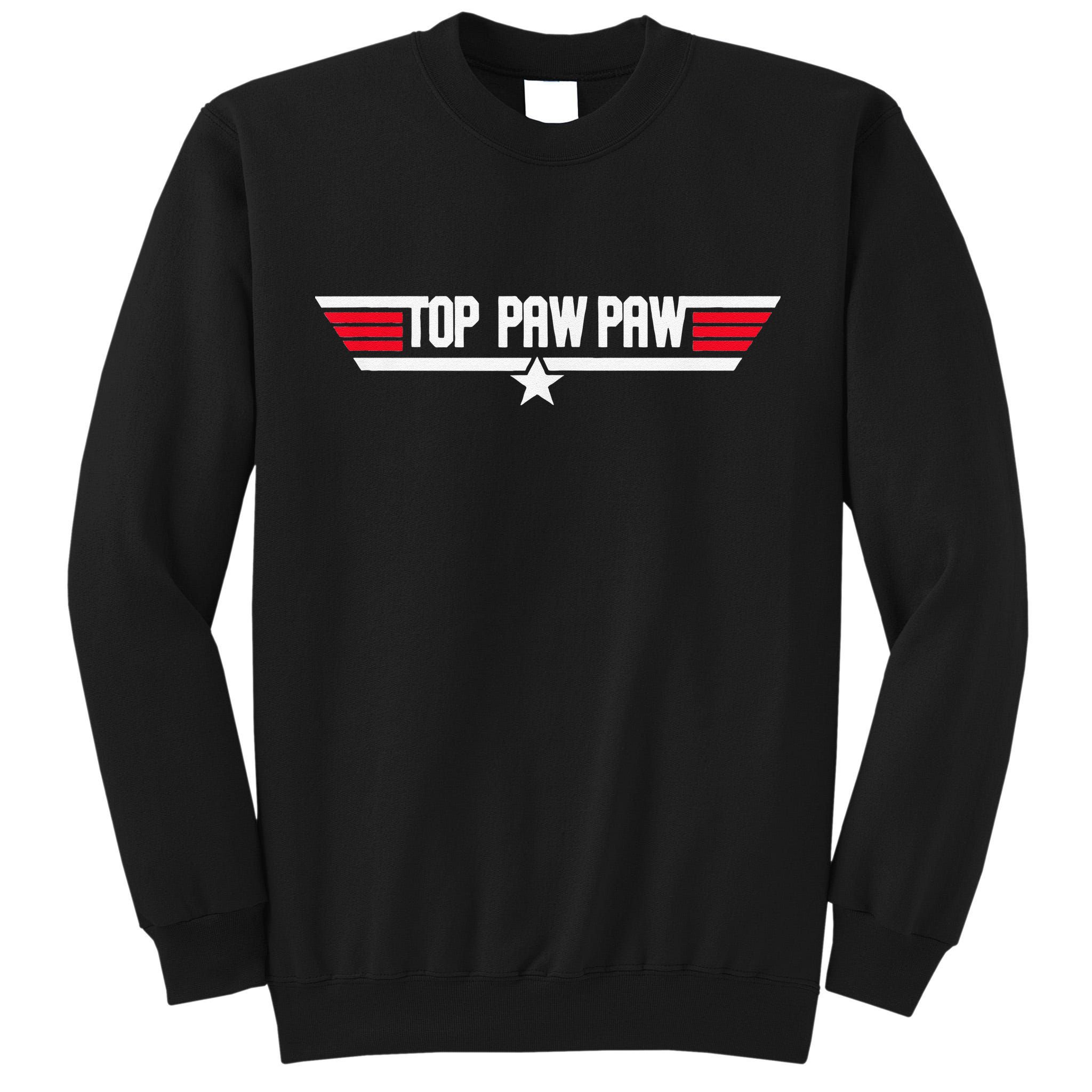 Top Pawpaw Funny Father Grandpa 80s Fathers Day Gift Tall Sweatshirt