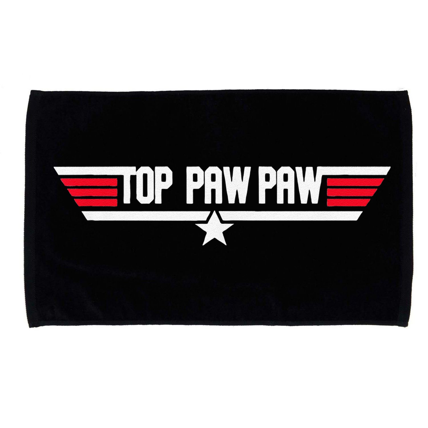 Top Pawpaw Funny Father Grandpa 80s Fathers Day Gift Microfiber Hand Towel