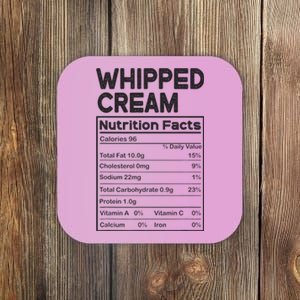 Thanksgiving Pjs For Family Whipped Cream Nutrition Facts Coaster