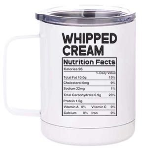 Thanksgiving Pjs For Family Whipped Cream Nutrition Facts 12 oz Stainless Steel Tumbler Cup