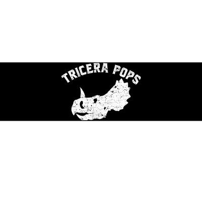 Tricera Pops Funny Dinosaur Dad Triceratops Gift Bumper Sticker