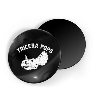 Tricera Pops Funny Dinosaur Dad Triceratops Gift Magnet