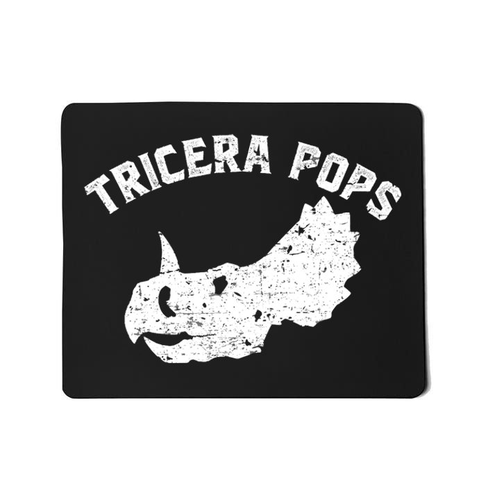 Tricera Pops Funny Dinosaur Dad Triceratops Gift Mousepad