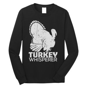 Turkey Pilgrim Farmer Animal Lover Hunting Distressed Long Sleeve Shirt