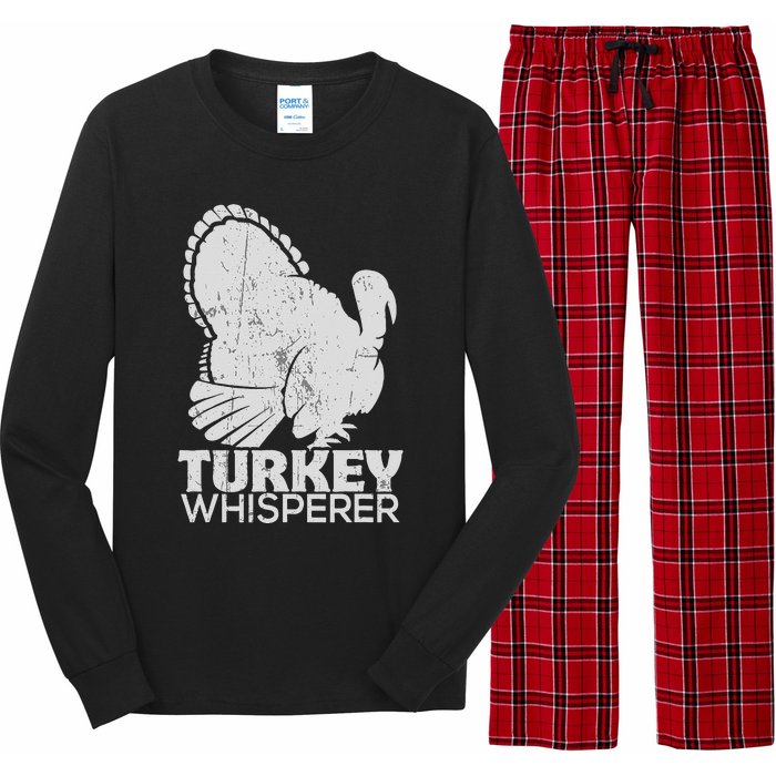 Turkey Pilgrim Farmer Animal Lover Hunting Distressed Long Sleeve Pajama Set