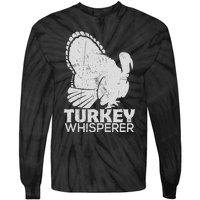 Turkey Pilgrim Farmer Animal Lover Hunting Distressed Tie-Dye Long Sleeve Shirt