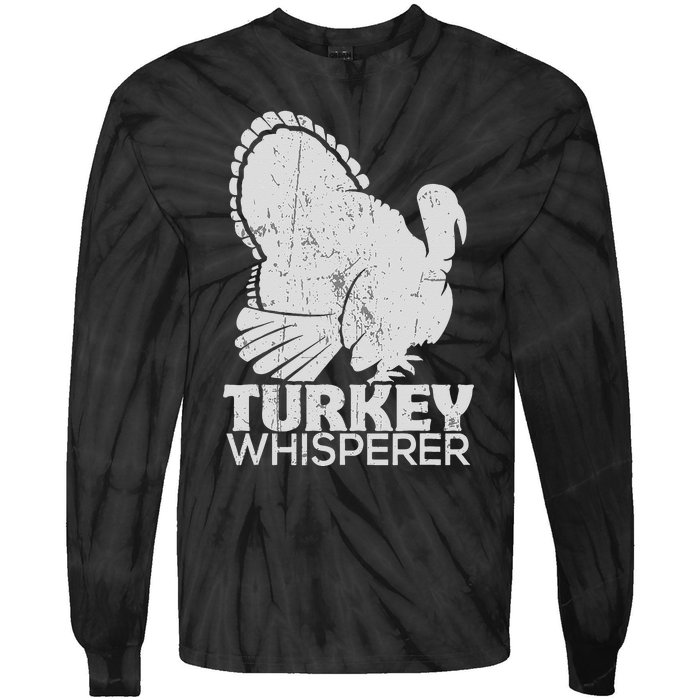 Turkey Pilgrim Farmer Animal Lover Hunting Distressed Tie-Dye Long Sleeve Shirt