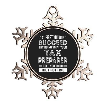 Tax Preparer Funny Tax Season Gift Metallic Star Ornament