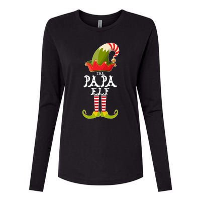 The Papa Funny Christmas Gift Matching Family Group Cute Gift Womens Cotton Relaxed Long Sleeve T-Shirt