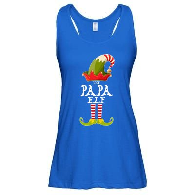 The Papa Funny Christmas Gift Matching Family Group Cute Gift Ladies Essential Flowy Tank