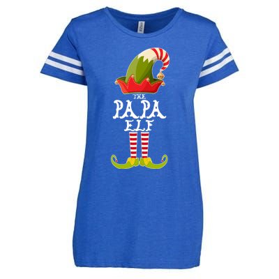 The Papa Funny Christmas Gift Matching Family Group Cute Gift Enza Ladies Jersey Football T-Shirt