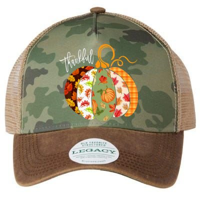 Thankful Pumpkin Fall Autumn Cute Halloween Legacy Tie Dye Trucker Hat