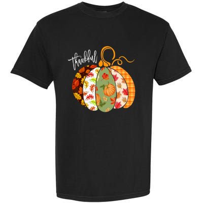 Thankful Pumpkin Fall Autumn Cute Halloween Garment-Dyed Heavyweight T-Shirt