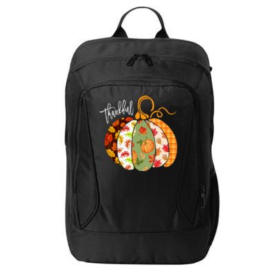 Thankful Pumpkin Fall Autumn Cute Halloween City Backpack