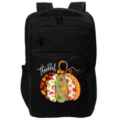 Thankful Pumpkin Fall Autumn Cute Halloween Impact Tech Backpack