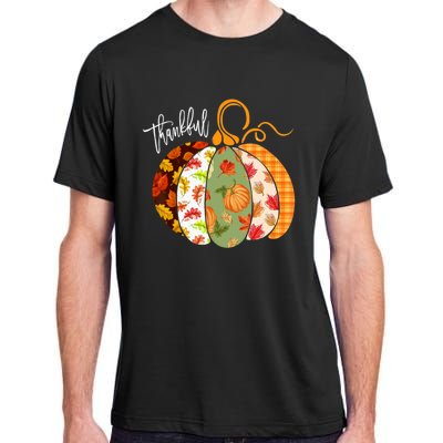 Thankful Pumpkin Fall Autumn Cute Halloween Adult ChromaSoft Performance T-Shirt