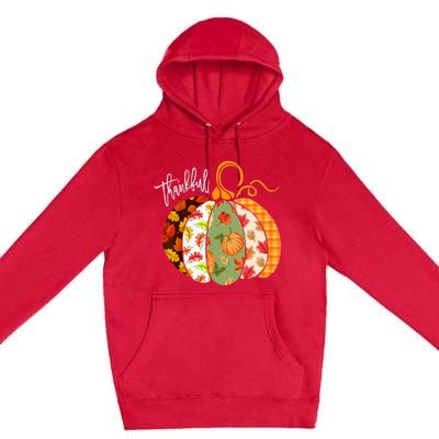 Thankful Pumpkin Fall Autumn Cute Halloween Premium Pullover Hoodie