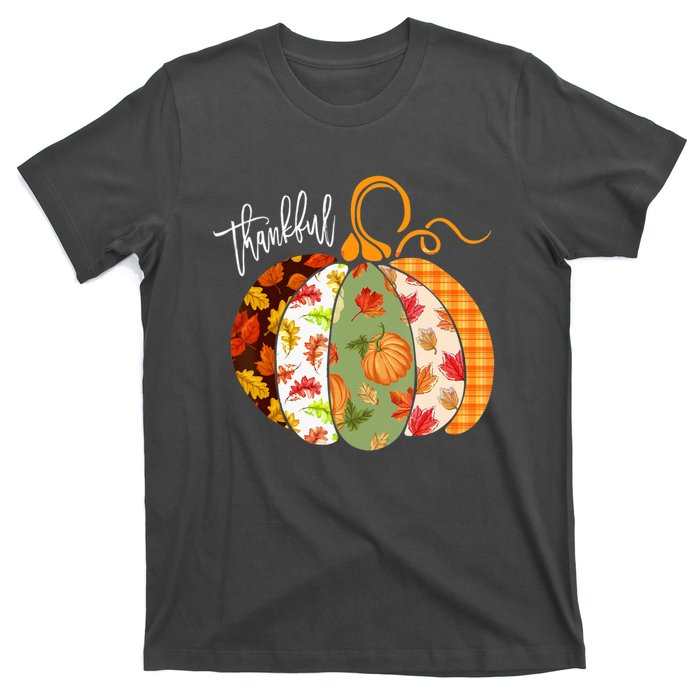 Thankful Pumpkin Fall Autumn Cute Halloween T-Shirt