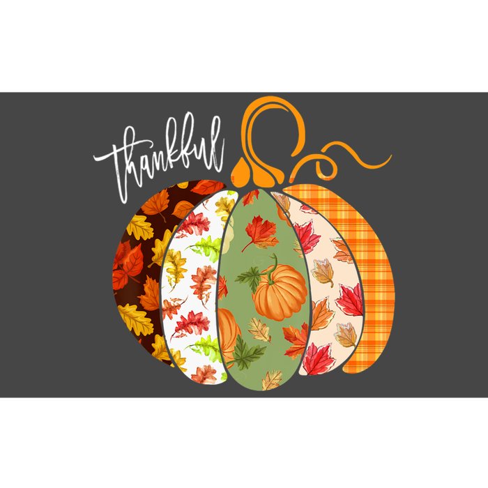 Thankful Pumpkin Fall Autumn Cute Halloween Bumper Sticker