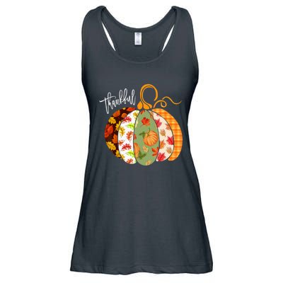 Thankful Pumpkin Fall Autumn Cute Halloween Ladies Essential Flowy Tank