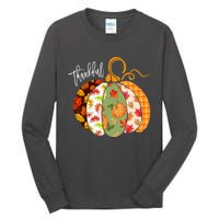 Thankful Pumpkin Fall Autumn Cute Halloween Tall Long Sleeve T-Shirt