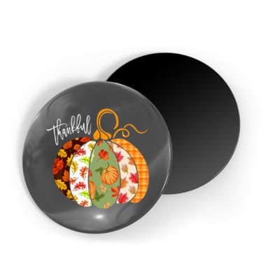 Thankful Pumpkin Fall Autumn Cute Halloween Magnet