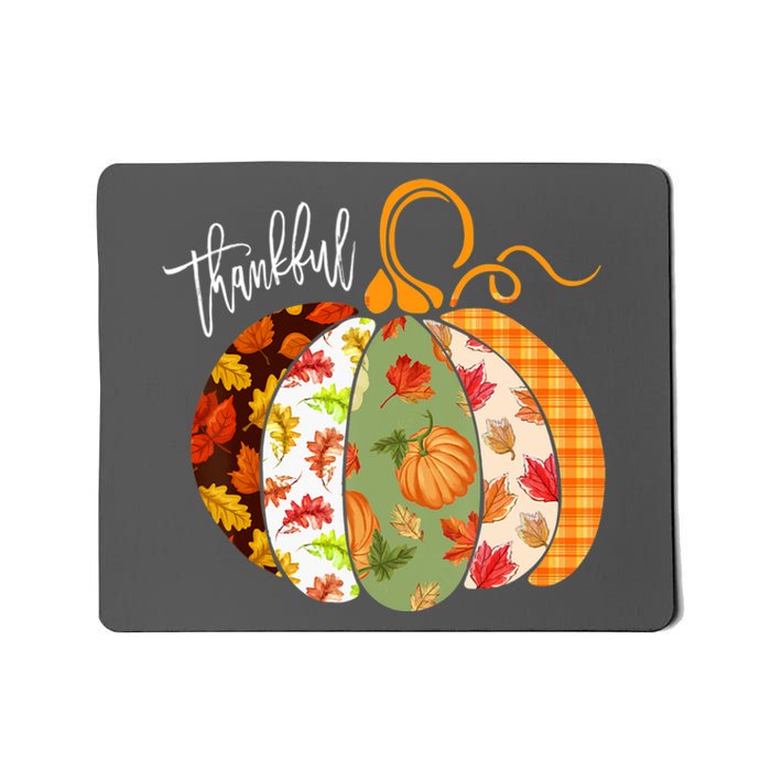 Thankful Pumpkin Fall Autumn Cute Halloween Mousepad