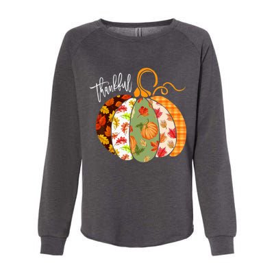 Thankful Pumpkin Fall Autumn Cute Halloween Womens California Wash Sweatshirt