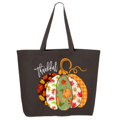 Thankful Pumpkin Fall Autumn Cute Halloween 25L Jumbo Tote