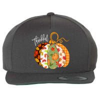 Thankful Pumpkin Fall Autumn Cute Halloween Wool Snapback Cap