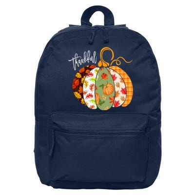 Thankful Pumpkin Fall Autumn Cute Halloween 16 in Basic Backpack